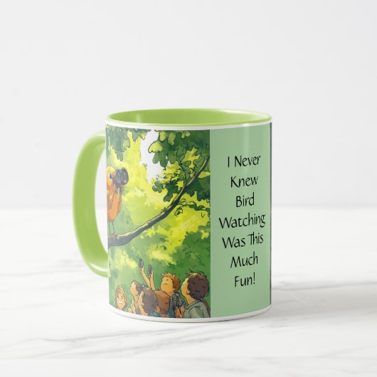 Vogelbeobachter Tasse (Vorderseite Links)