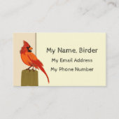 Vogelbeobachter Telefonnummerkarte (Vorderseite)