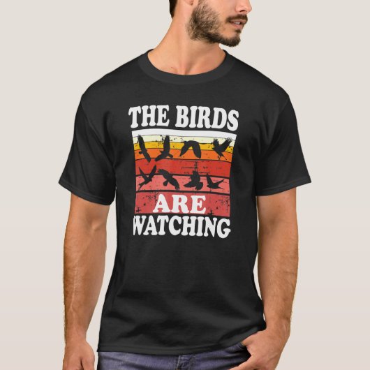 Vogelbeobachter Vogelbeobachtung Vögel lieben die T-Shirt (Vorderseite)