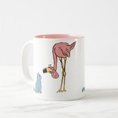 Vogelbeobachter Zweifarbige Tasse (Vorderseite Links)