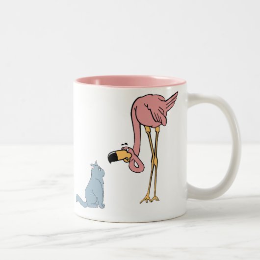 Vogelbeobachter Zweifarbige Tasse (Rechts)