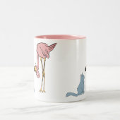 Vogelbeobachter Zweifarbige Tasse (Mittel)