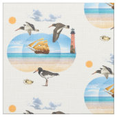 VogelbeobachterOystercatchers Stoff (Nahaufnahme)