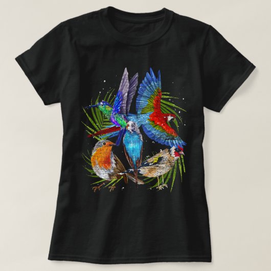 Vogelbeobachtung Animal Bird Watcher Tropical Bird T-Shirt (Design vorne)