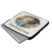 Vogelbeobachtung Bird Female Duck Vogelbeobachter Laptopschutzhülle (Vorne Knopf)