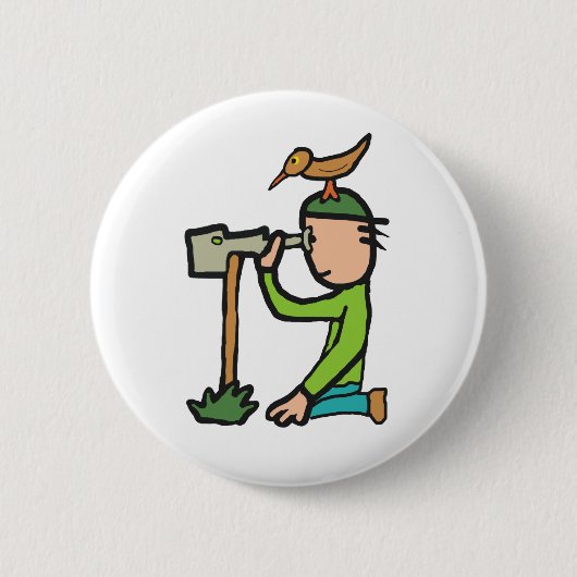 Vogelbeobachtung Button (Vorderseite)