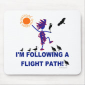Vogelbeobachtung-Flugweg Mousepad (Vorne)