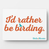 Vogelbeobachtung Fotoplatte (Vorderseite)