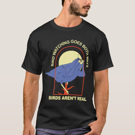 Vogelbeobachtung geht in beide Richtungen (€€"Bird T-Shirt (Vorderseite)