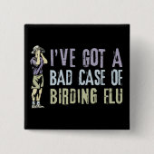 Vogelbeobachtung Grippe Button (Vorderseite)