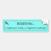 Vogelbeobachtung-Hobby oder anpirschender Autoaufkleber (Vorne)