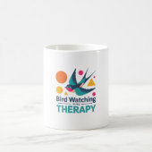 Vogelbeobachtung ist meine Therapie - Schluckgeome Kaffeetasse (Mittel)