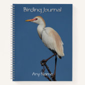 "Vogelbeobachtung Journal" SpiralNotebook Notizblock (Vorderseite)