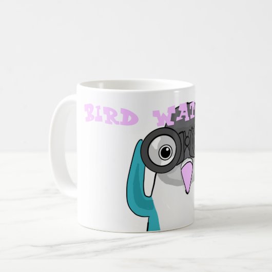 Vogelbeobachtung Kaffeetasse (Vorderseite Links)