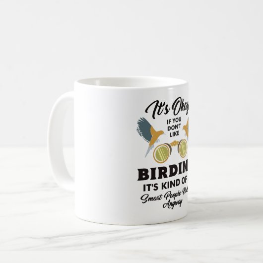Vogelbeobachtung Kaffeetasse (Vorderseite Links)