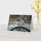 Vogelbeobachtung Karte (Gelbe Blume)