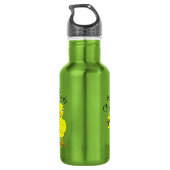 Vogelbeobachtung Kick-Text Edelstahlflasche (Rückseite)