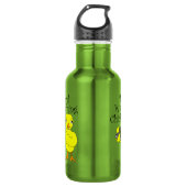 Vogelbeobachtung Kick-Text Edelstahlflasche (Vorderseite)