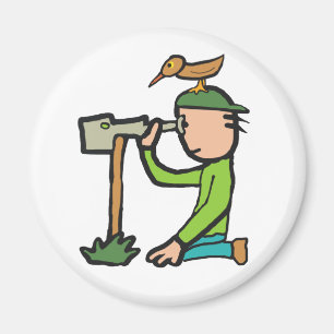 Vogelbeobachtung Magnet