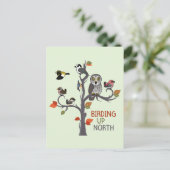 Vogelbeobachtung nach Norden Postkarte (Stehend Vorderseite)