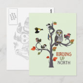 Vogelbeobachtung nach Norden Postkarte (Vorne/Hinten)