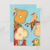 Vogelbeobachtung oder jede Einladung (Vorne/Hinten)