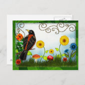 Vogelbeobachtung Postkarte (Vorne/Hinten)