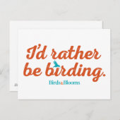 Vogelbeobachtung Postkarte (Vorne/Hinten)