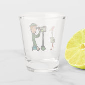 Vogelbeobachtung Schnapsglas (Rückseite)