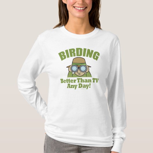 Vogelbeobachtung T-Shirt (Vorderseite)