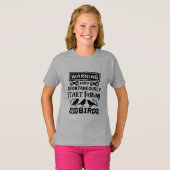 Vogelbeobachtung: Warnung vor Vögeln T-Shirt (Vorne ganz)