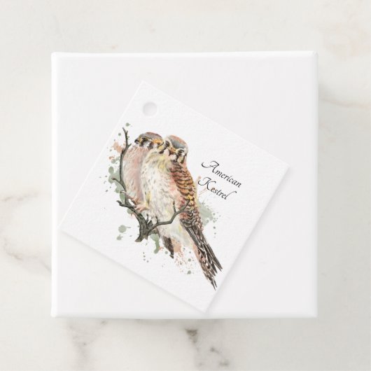 Vogelbeobachtung Wasserfarben Geschenkanhänger (Beispiel)