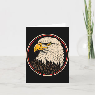 Vogelbeobachtung Weißkopfseeadler Raubvogel Porträ Karte