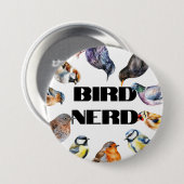 Vogelbeobachtungsgeschenk, Vogelbeobachtung, Briti Button (Vorne & Hinten)