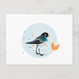 Vogelbild - Farben im Herbst Postkarte