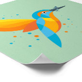 Vogelbild - Kingfisher Poster (Ecke)