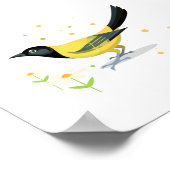 Vogelbild Poster (Ecke)