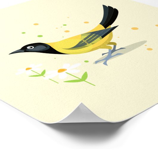 Vogelbild Poster (Ecke)