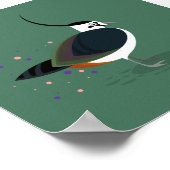 Vogelbild - Stillstand Poster (Ecke)