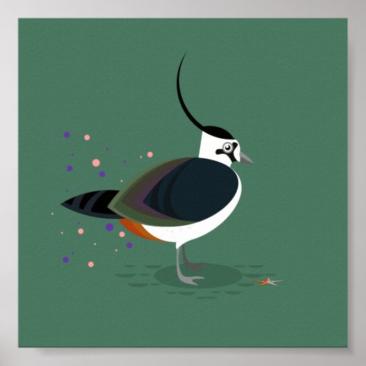 Vogelbild - Stillstand Poster (Vorne)