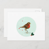 Vogelbild - Winterfarben Postkarte (Vorne/Hinten)