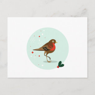 Vogelbild - Winterfarben Postkarte