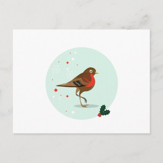 Vogelbild - Winterfarben Postkarte (Vorderseite)