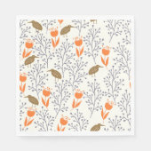 Vogelblätternatur Napkins Serviette (Vorderseite)