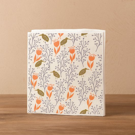 Vogelblätternatur Napkins Serviette