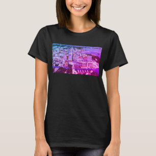 Vogelblick auf das Stadtzentrum von Miami, Florida T-Shirt