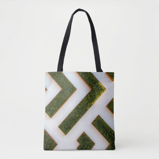 Vogelblick auf den Labyrinth-Garten Tasche (Vorderseite)