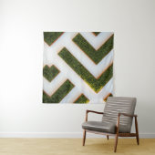 Vogelblick auf den Labyrinth-Garten Wandteppich (Beispiel (Horizontal))