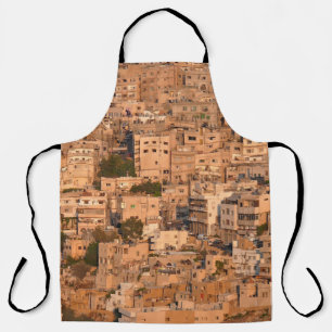 Vogelblick auf die arabische Stadt. Amman. Jordani Schürze