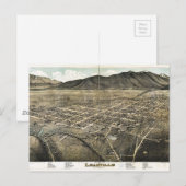 Vogelblick auf Leadville, Colorado (1879) Postkarte (Vorne/Hinten)